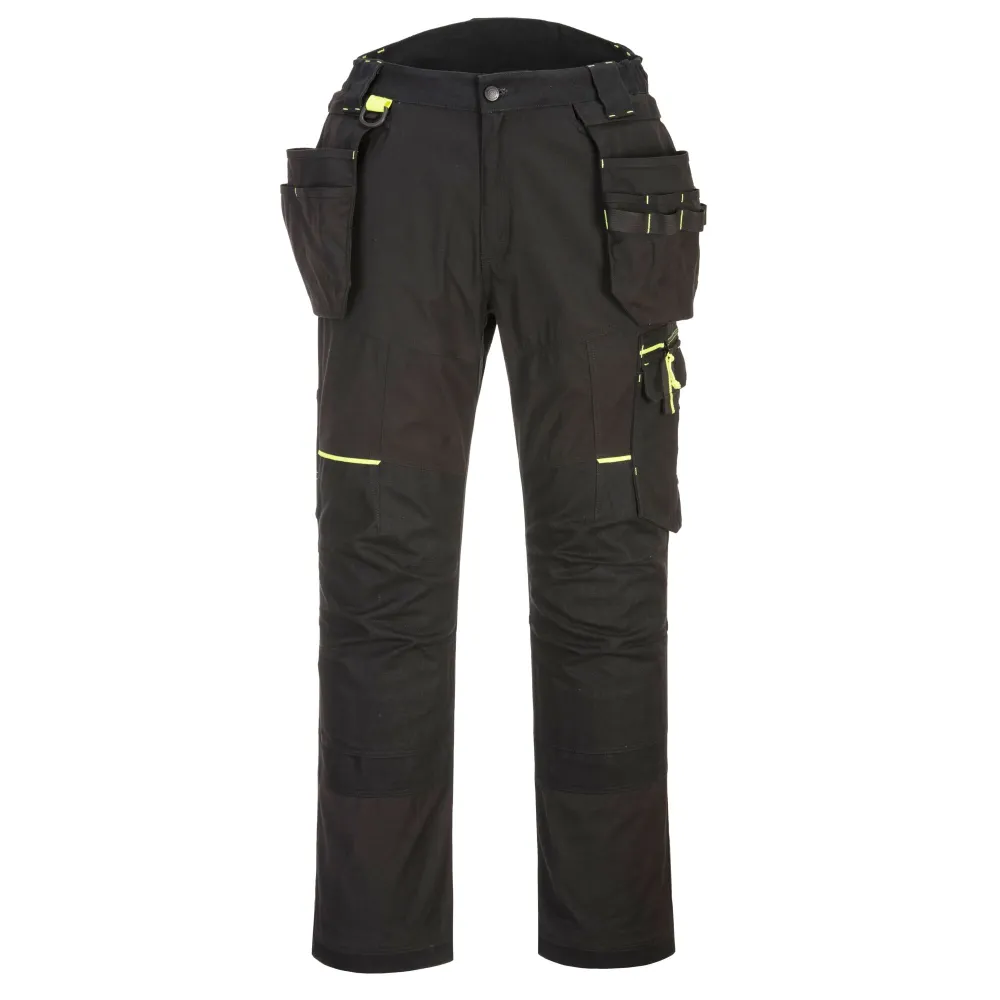 WX3 Eco Stretch Holster Broek Zwart voorkant