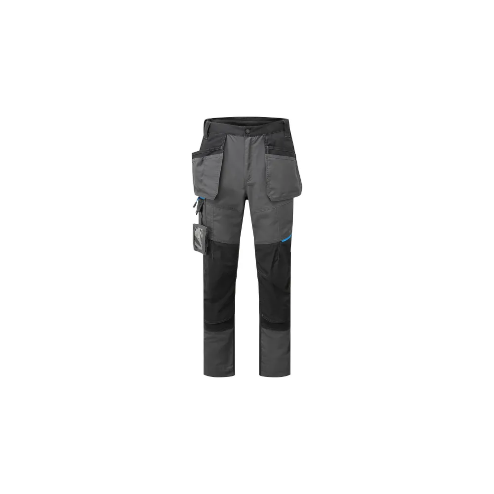 WX3 Slim Fit Holster Werkbroek Mol grijs voorkant