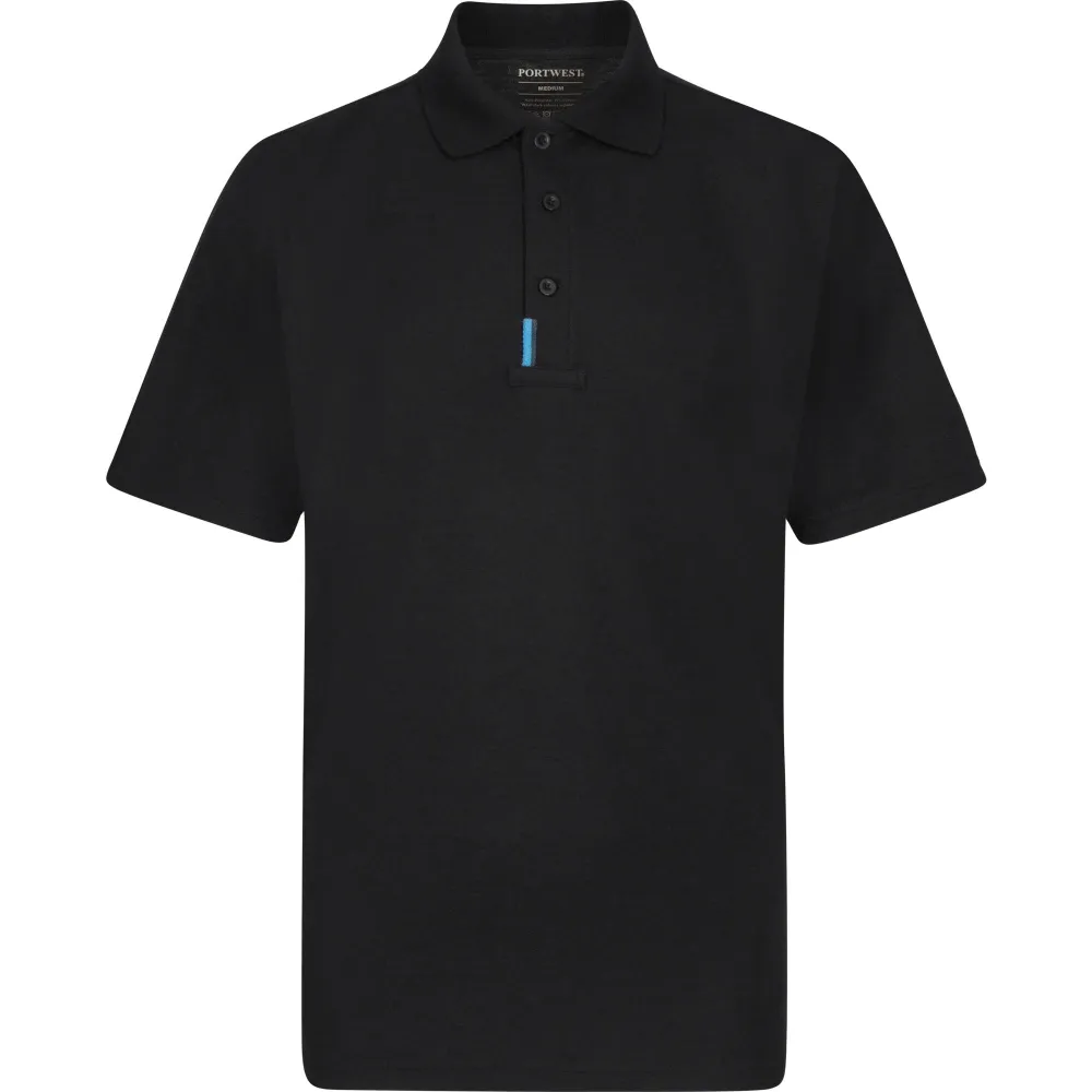 WX3 Poloshirt Zwart voorkant