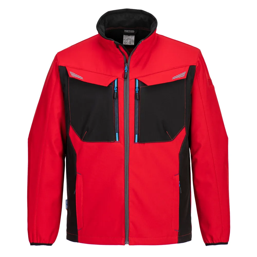 WX3 Softshell Jack Diep Rood voorkant