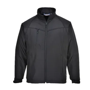 Oregon Softshell Jas voor heren (3L) Zwart voorkant