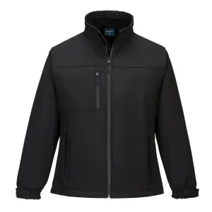 Charlotte Dames Softshell (3L) Zwart voorkant