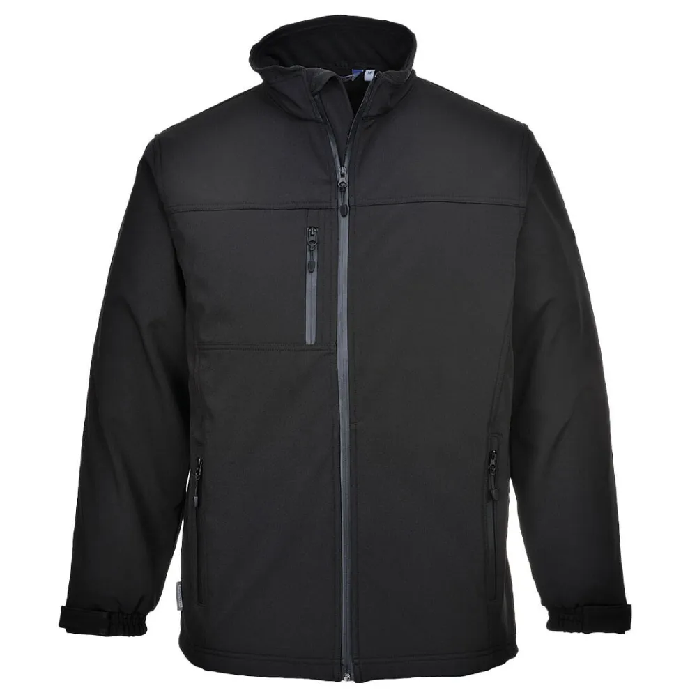 Softshell Jack 3 (3L) Zwart voorkant