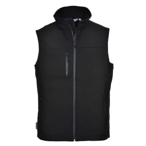 Softshell Bodywarmer (3L) Zwart voorkant