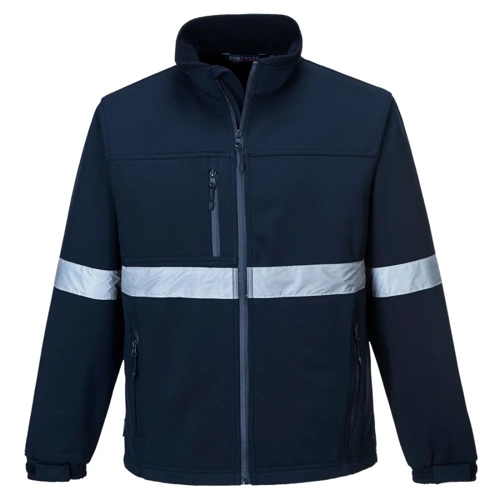 IONA Softshell Jack (3L) Marine voorkant