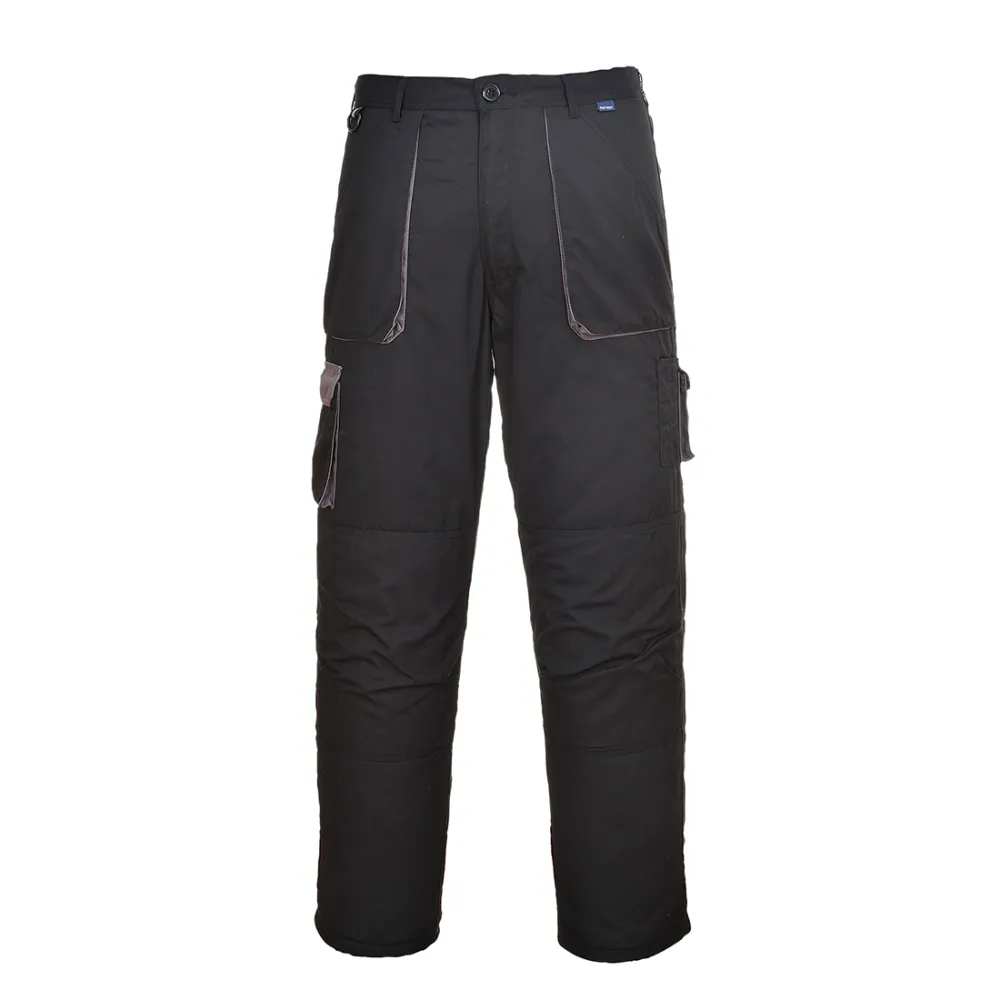 Portwest Texo Contrast Broek Zwart voorkant