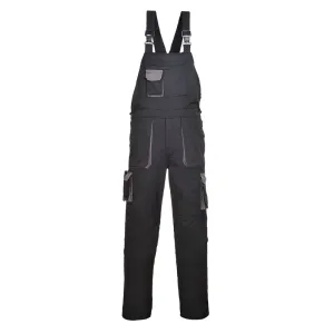 Portwest Texo Contrast Amerikaanse Overall Zwart voorkant