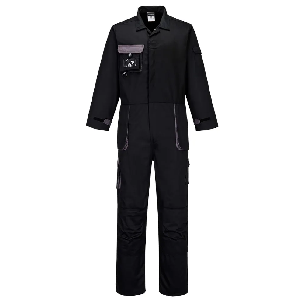 Portwest Texo Contrast Overall Zwart voorkant