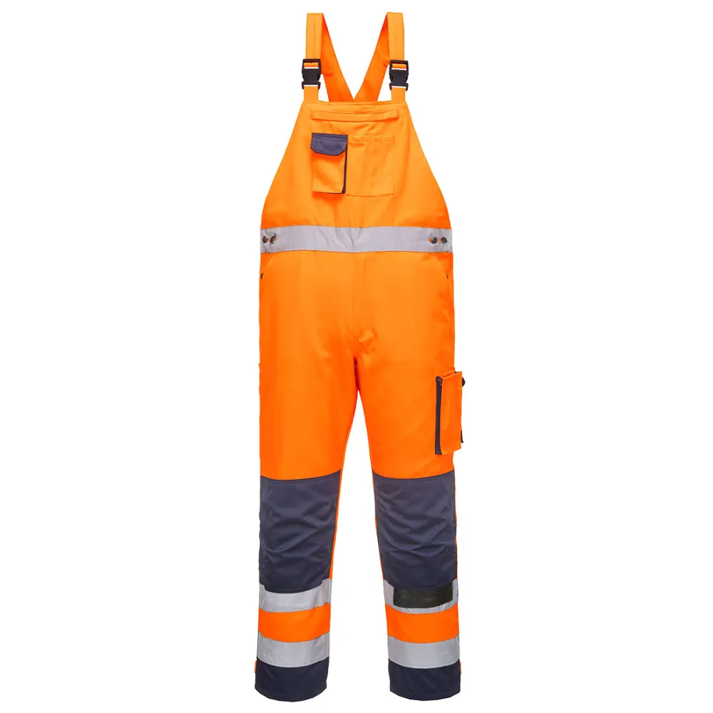 Dijon Hi-Vis Amerikaanse Overall Oranje/marine voorkant